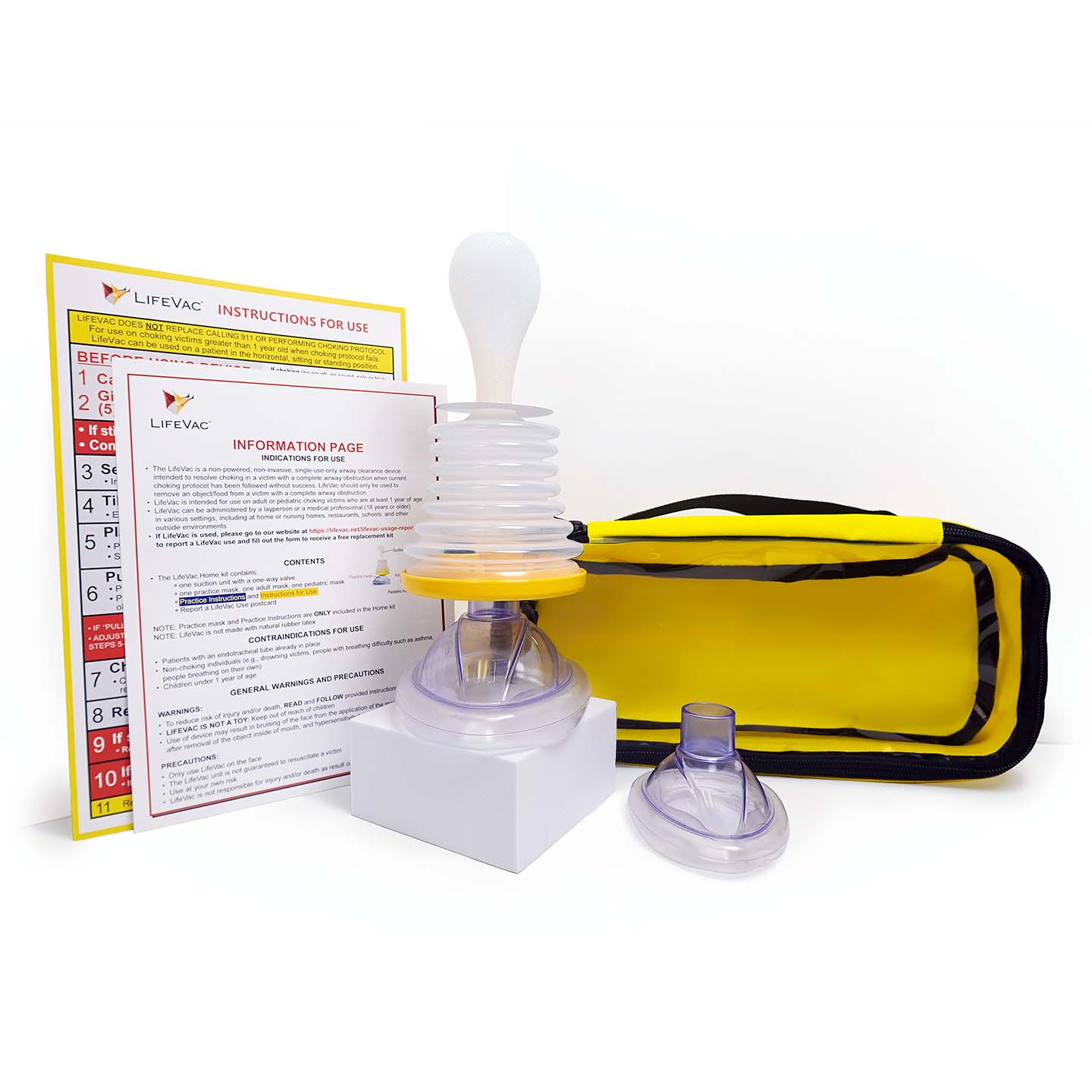 Lifevac Anti-Choking Device Adult and Child Non-Invasive Choking First Aid - LifeVac Choking Rescue Device for Adults & Children