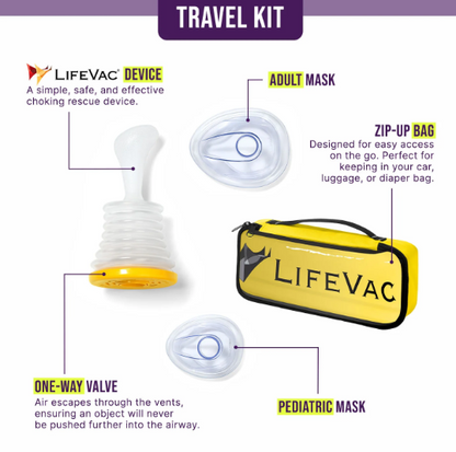 Lifevac Anti-Choking Device Adult and Child Non-Invasive Choking First Aid - LifeVac Choking Rescue Device for Adults & Children
