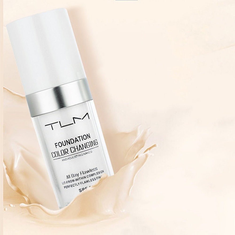TLM Color Changing Liquid Foundation - Self Adjust Color Matching Foundation for Aging Skin